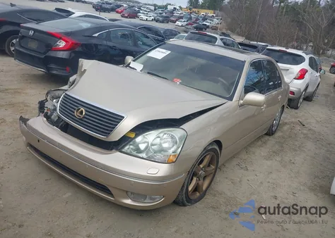 2002 Lexus Ls 430 from USA, damaged, VIN JTHBN30F120069037